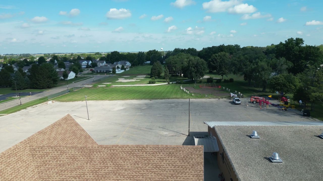 Trees and buildings on the St. Paul campus.